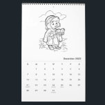 Cute Kids Religious Coloring Calendar<br><div class="desc">Fun inspirational bible scenes 12 month calendar,  change the text on the cover to anything you want</div>