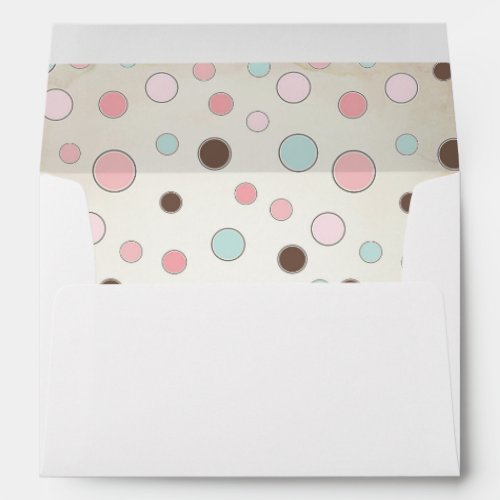Cute Kids Stationery Pink Polka Dot Envelope