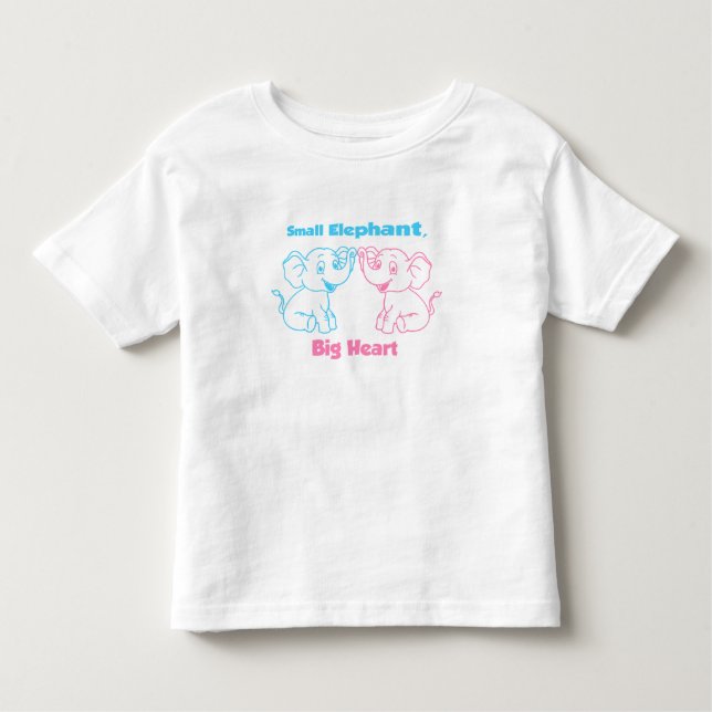 Cute Kids T-Shirt – Toddler Gift Elephant Love (Front)