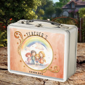 Teacher Survival Kit - Customize Back  Metal Lunch Box