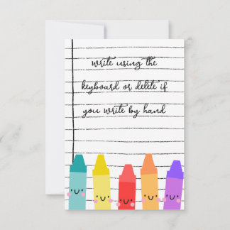 Cute Kids  Thank You Card