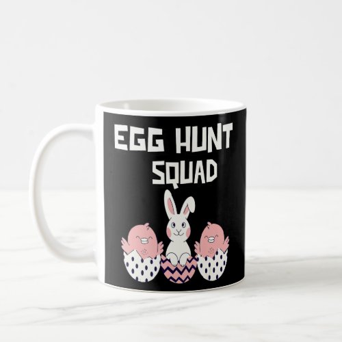 Cute Kids Toddler Easter Bunny And Chickens Egg Hu Coffee Mug