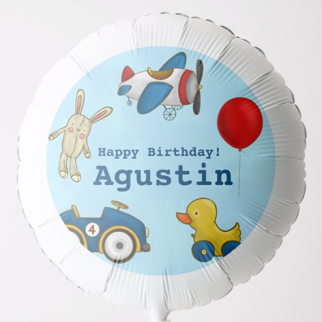 Cute Kids Toys Happy Birthday Balloon (Front)