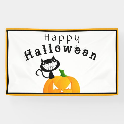 Cute Kids Trick or Treat Happy Halloween Party Banner