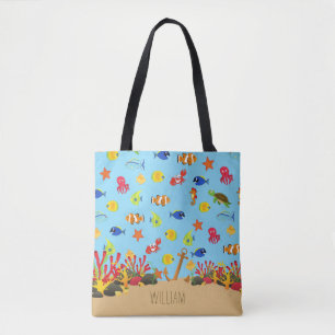 Cute Kid's Under the Sea Tote Bag