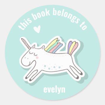Cute Kids Unicorn Back to School