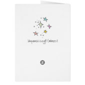 Cute Kids Unicorn Card - "Make Your Own Magic" (Back)