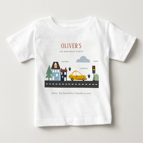 Cute Kids Urban Vehicle Cars Road Any Age Birthday Baby T_Shirt