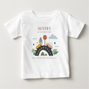 Cute Kids Urban Vehicle Cars Road Any Age Birthday Baby T-Shirt