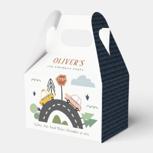 Cute Kids Urban Vehicle Cars Road Any Age Birthday Favor Boxes