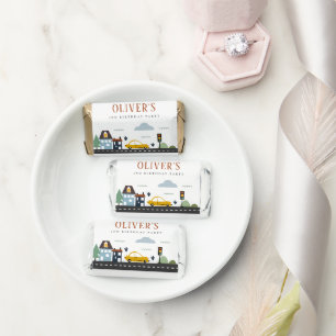 Cute Kids Urban Vehicle Cars Road Any Age Birthday Hershey's Miniatures