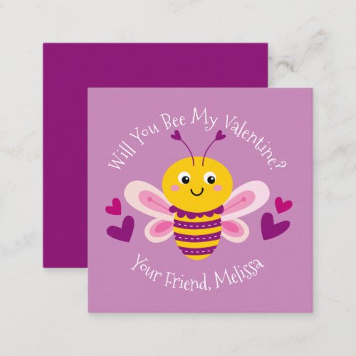 Cute Kids Valentines Day Note Card