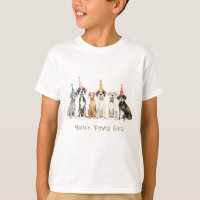 Cute Kids Watercolor Pawty Dog Birthday Party