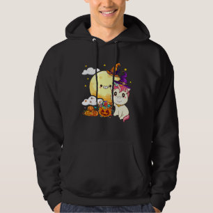 Cute Kids Witch Unicorn Girls Halloween Hoodie