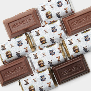 Cute Kids Woodland Animals Pattern Hershey's Miniatures