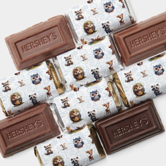 Cute Kids Woodland Animals Pattern Hershey's Miniatures (Assorted)