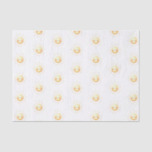 Cute Kids Yellow Sunshine 10lb Tissue Paper, White Tissue Paper