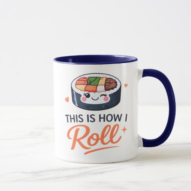 Cute Kimbap Korean Food Lover Rice Roll  Mug (Right)