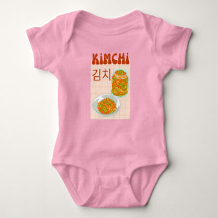 cute kimchi baby bodysuit