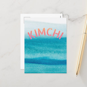 cute kimchi holiday postcard