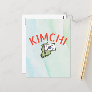 cute kimchi postcard