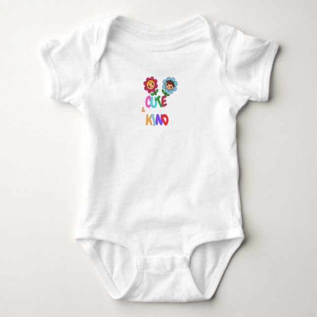 Cute & kind  baby bodysuit (Front)