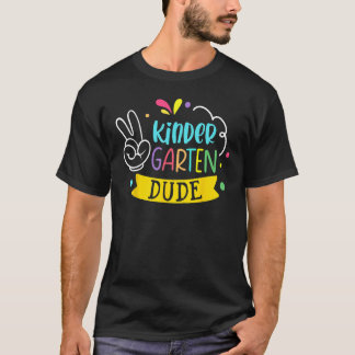 Cute Kindergarten Dude Boys Kids Happy Back To Sch T-Shirt