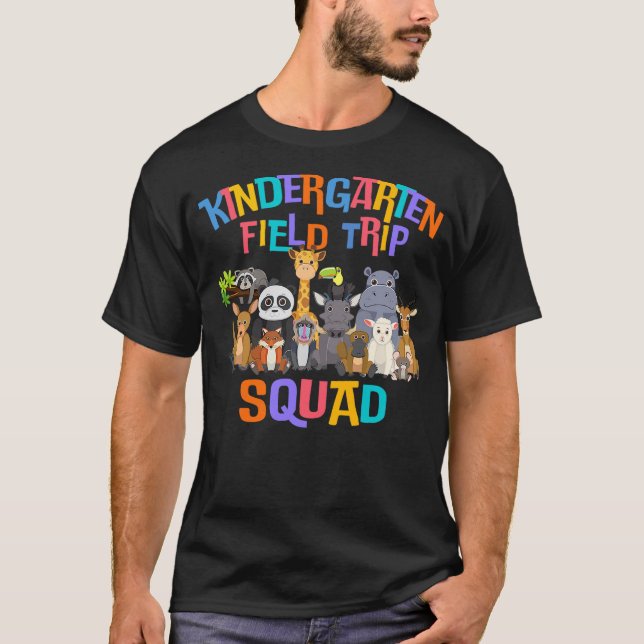 Cute Kindergarten Field Day Trip Squad 2024 Funny  T-Shirt (Front)
