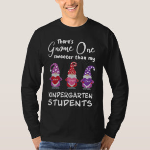 Cute Kindergarten Teacher Valentine's Day Gnomes T-Shirt
