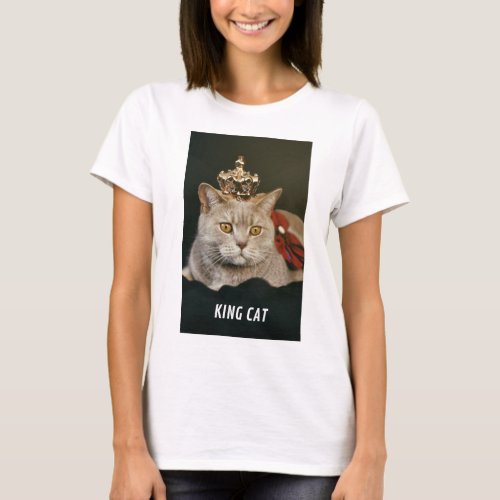 Cute King Cat T_Shirt