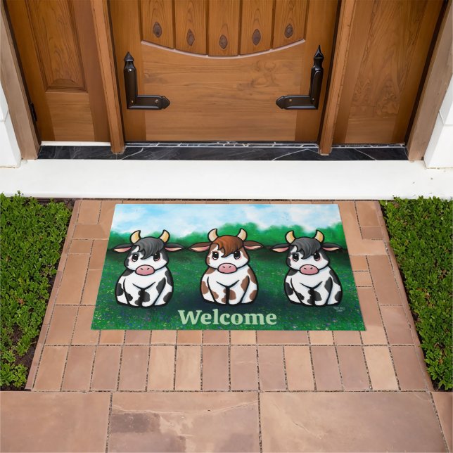 Cute KiniArt™️ Cow Doormat (Outdoor)