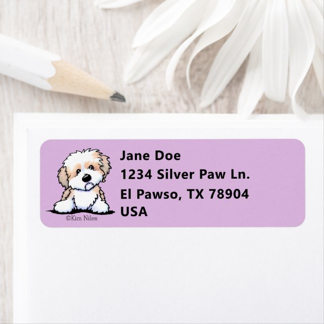 Cute KiniArt Havanese Label (Insitu)