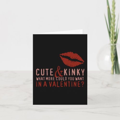 Cute  Kinky Valentine Lips Holiday Card