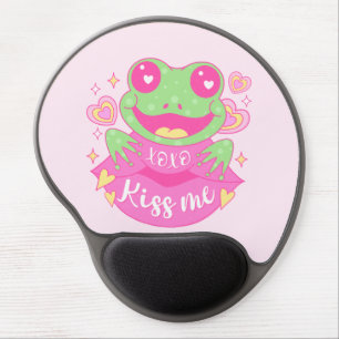 Cute Kiss Me Frog - Xoxo Gel Mouse Pad