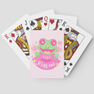 Cute Kiss Me Frog - Xoxo Poker Cards