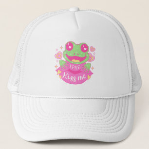 Cute Kiss Me Frog - Xoxo Trucker Hat