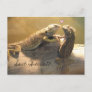 Cute Kissing Lizards Wedding Save The Date Announcement Postcard