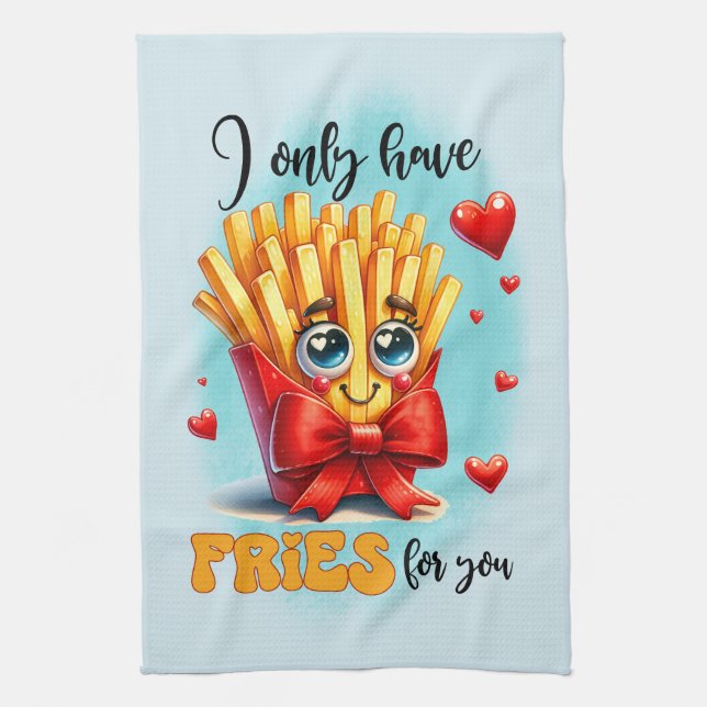 Cute kitchen pun word art  kitchen towel (Vertical)