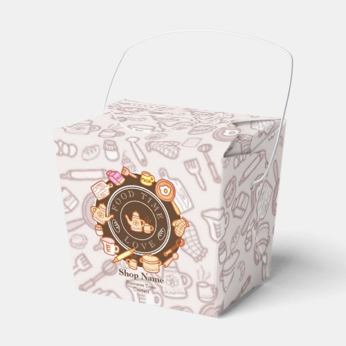 Cute Kitchenware Brown Favor Boxes