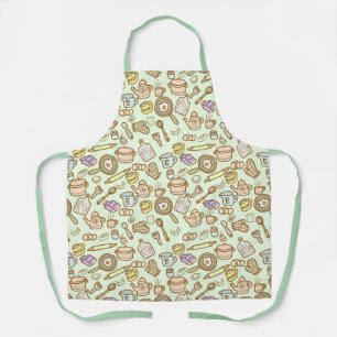 Cute Kitchenware Green  Apron