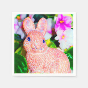 Cute Kitschy Bunny Rabbit Napkins