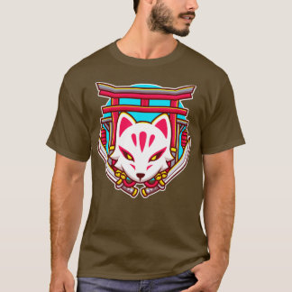 Cute Kitsune With Sword Cartoon1 T-Shirt