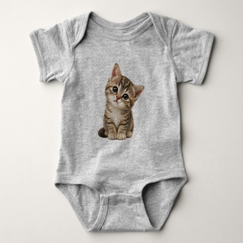 Cute Kitten Baby Bodysuit – Adorable Cat Infant On