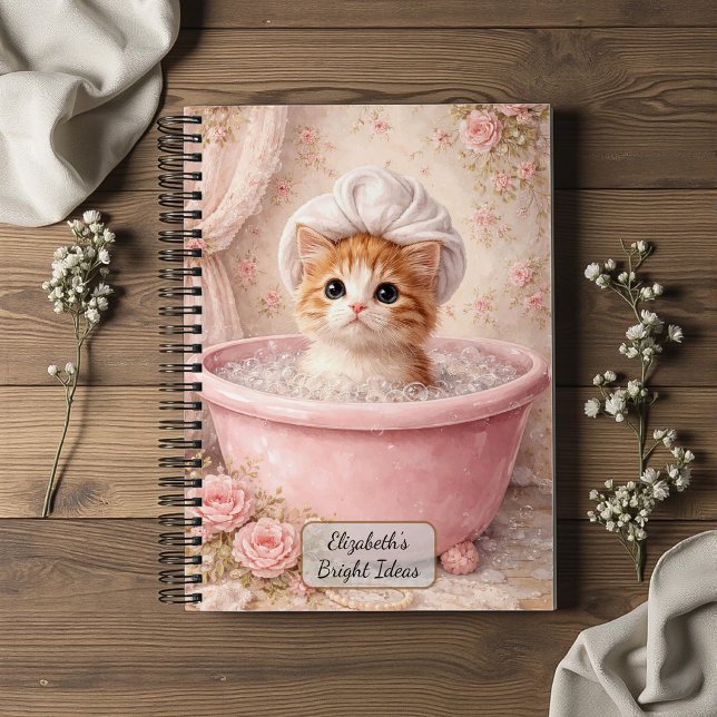 Cute Kitten Bath Notebook (Creator Uploaded)