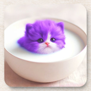 Cute Kitten Beverage Coaster