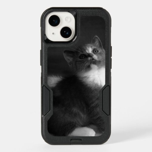 Cute Kitten Black and White Portrait Photograph OtterBox iPhone 14 Case