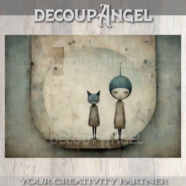 Cute Kitten Buddies - Decoupage - Tissue Paper (Creator Uploaded)