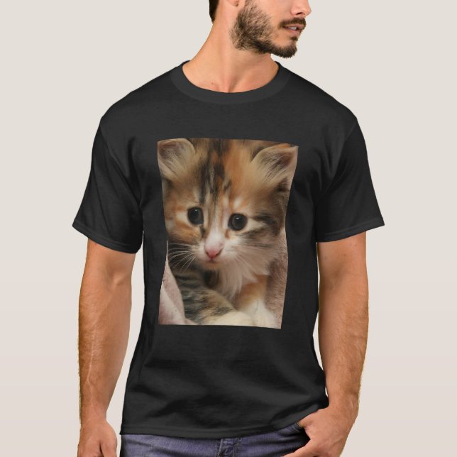 Cute Kitten Cat 2 T-Shirt (Front)