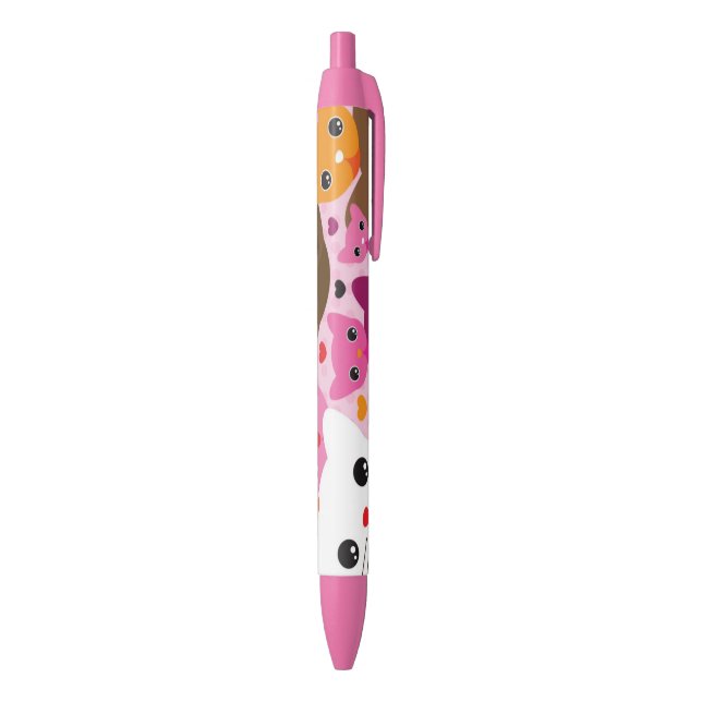 cute kitten cat background pattern pen (Bottom (Vertical))