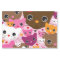 cute kitten cat background pattern